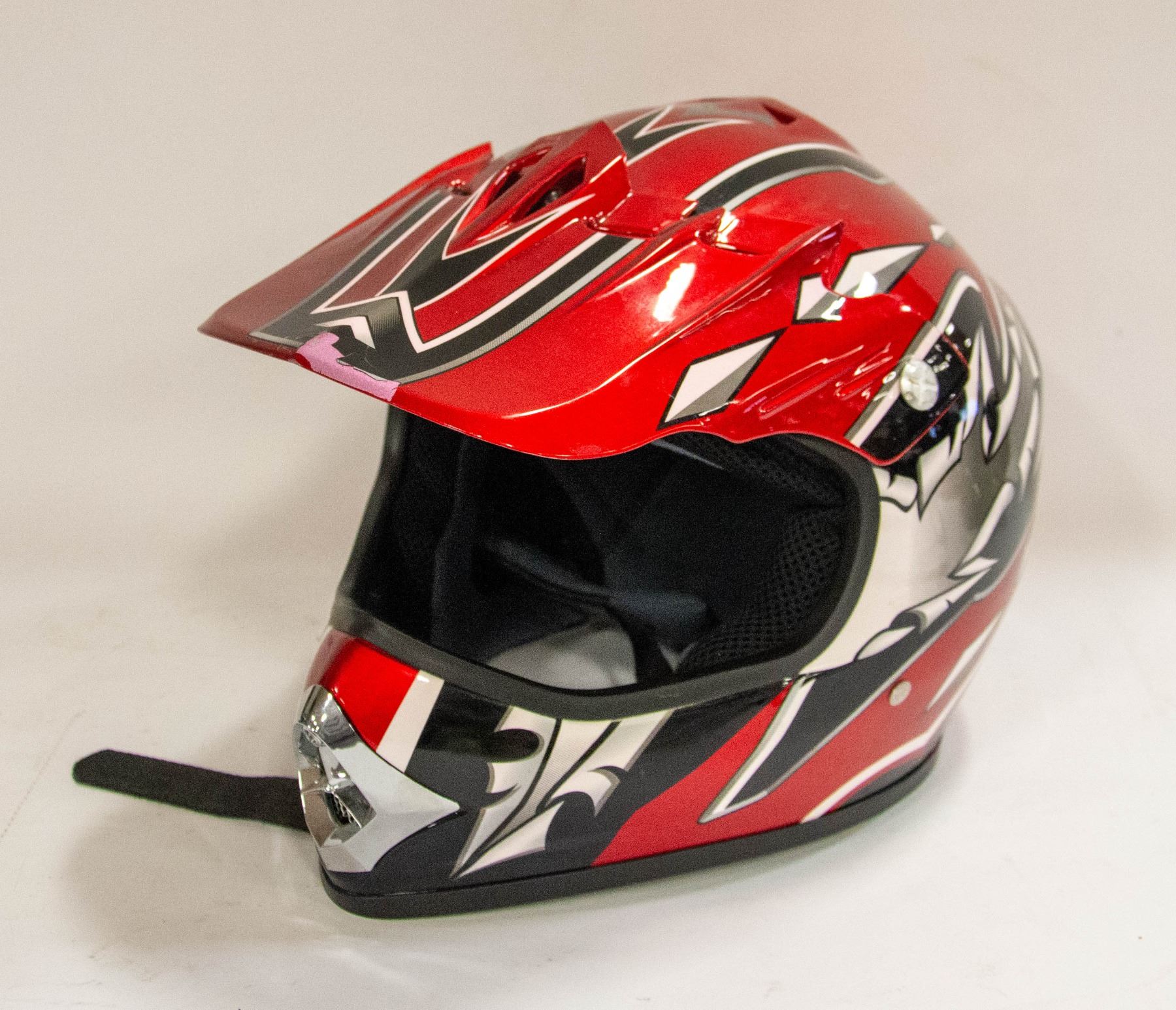 SIZE XXLARGE JUNIOR RED RACING HELMET-ESTATE