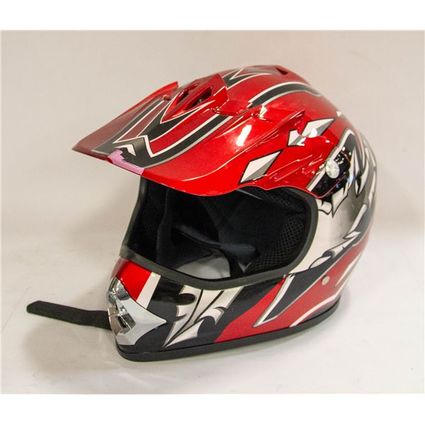 SIZE XXLARGE JUNIOR RED RACING HELMET-ESTATE