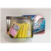 Image 1 : TIN OF 150 - 2005 AND UP POKEMON CARDS