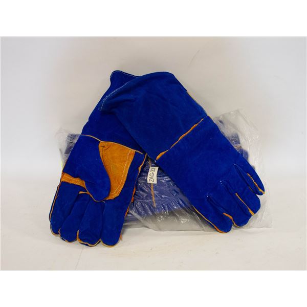 6 PAIRS OF WELDING GLOVES ONE SIZE FITS MOST