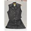 LADIES NEW SIZE LG FAUX LEATHER VEST AND SKIRT