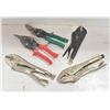 Image 1 : FLAT OF VISEGRIPS AND TIN SNIPS