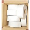 8 TORK LARGE ROLLS OF BATHROOM TISSUE 1000FT PER