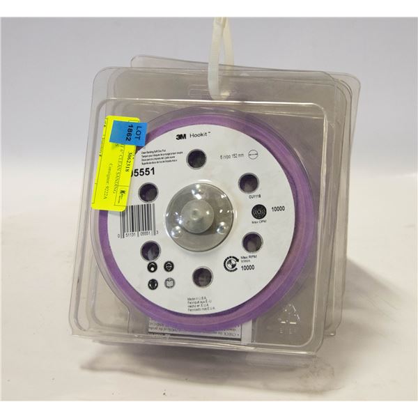 3M HOOKIT 6" CLEAN SANDING SOFT PADS