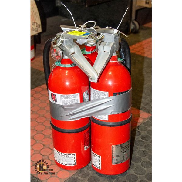 LOT OF 3 NEW CHARGED FIRE EXTINGUISHERS