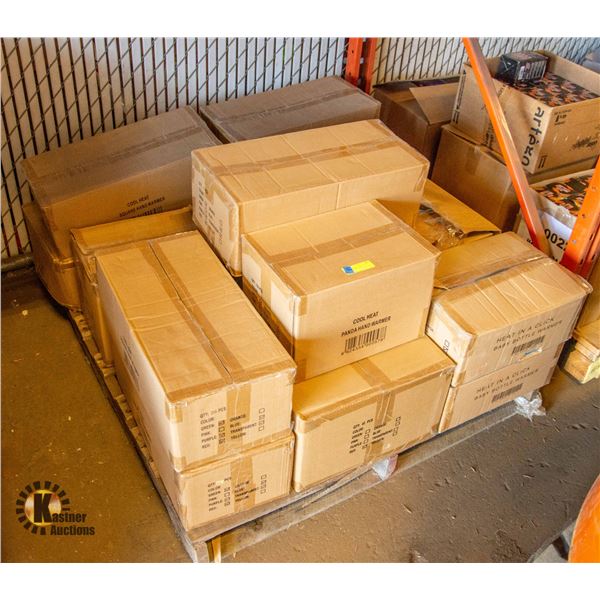 PALLET OF REUSABLE HEATING AND COOLING PADS