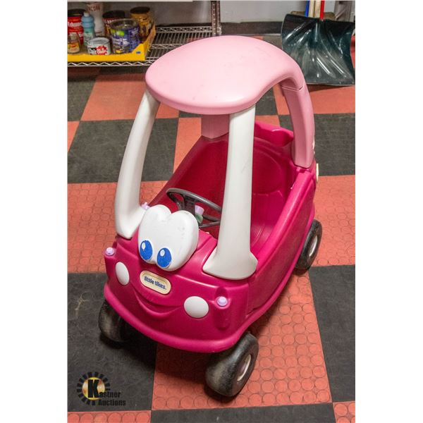 UNCLAIMED PINK TODDLER LITTE TIKES PUSH CAR