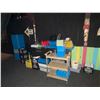 Image 1 : LARGE LOT OF ASSORTED DISHWARE, GLASSWARE, DISHWASHER TRAYS, 3 TIER MOBILE CART. SILVERWARE TRAYS