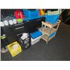 Image 3 : LARGE LOT OF ASSORTED DISHWARE, GLASSWARE, DISHWASHER TRAYS, 3 TIER MOBILE CART. SILVERWARE TRAYS