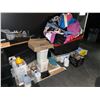 Image 5 : LARGE LOT OF ASSORTED SET DECK AND ASSORTED SUPPLIES INCLUDING PLASTIC COOLER RISER PLATFORMS,