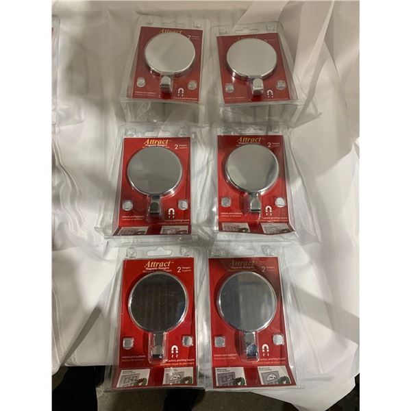 Attract Magnetic Door Hangers - Silver Lot of 6