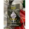Image 2 : NEW LED "POINTED" Illuminated Outdoor 5 inch Battery Operated Hanging Bulbs - Case lot of 12