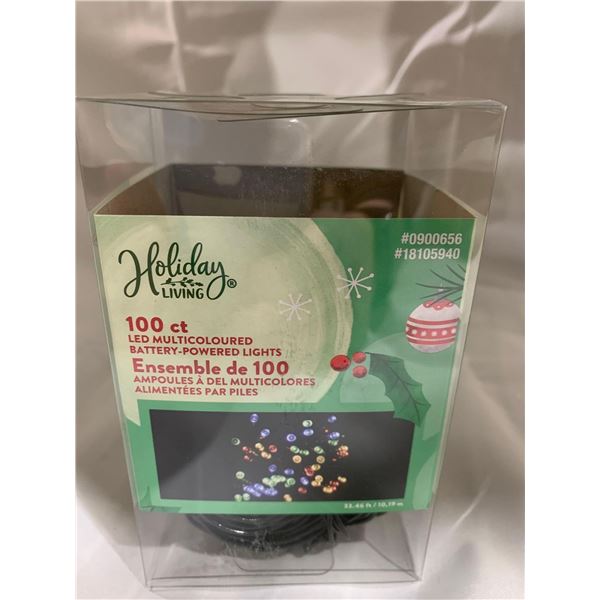 Holiday Living 100ct LED Multicolored LED Battery Lights