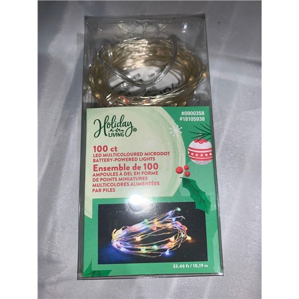 Holiday Living 100 Count Multi Colored LED Battery Powered Microdot Lights