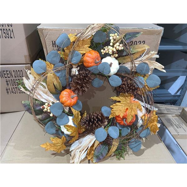 22" Holiday Living Grapevine Pumpkin Wealth