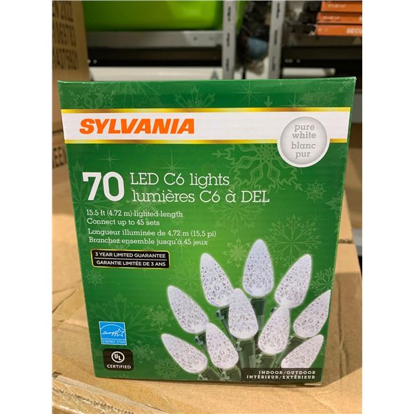 Sylvania 70 LED C6 Light String 15.5 Feet Long