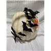 Image 1 : For Living Halloween Decorative Bat Pumpkin 9"
