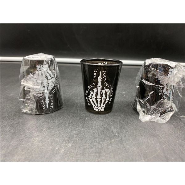 Lot of 3 Shooter Glasses