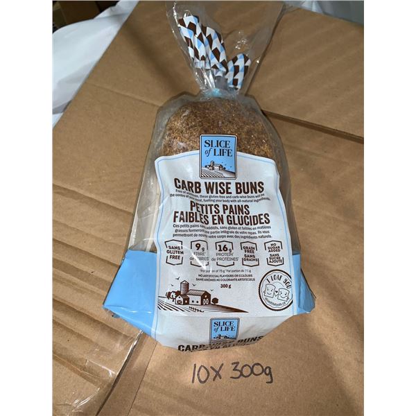 Slice of Life Carb Wise Buns 10 Packs x 300g