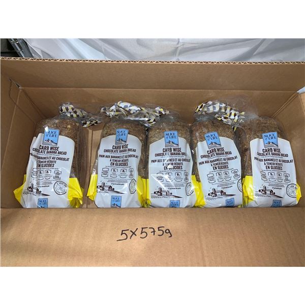 Slice of Life Carb Wise Chocolate Banana Bread 5 loaves x 575g