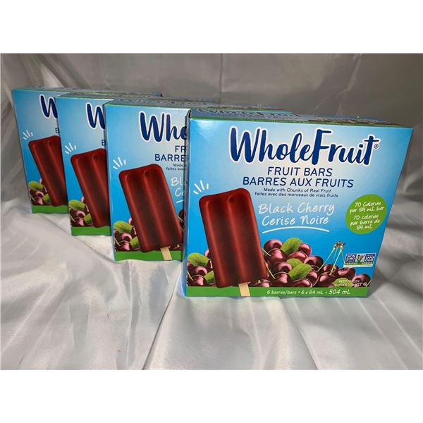 Whole Fruit, Black Cherry Frozen Fruit Bars 4x (6x84ml)