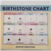 Image 1 : Birthstone Chart Genuine Gemstone (~Size 0) (~length 0 inches), Suggested Retail Value $300