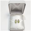 Image 5 : 10K Yellow Gold Peridot(1ct) Diamond(0.04ct) Earrings (~Size 0) (~length 0 inches), Suggested Retail