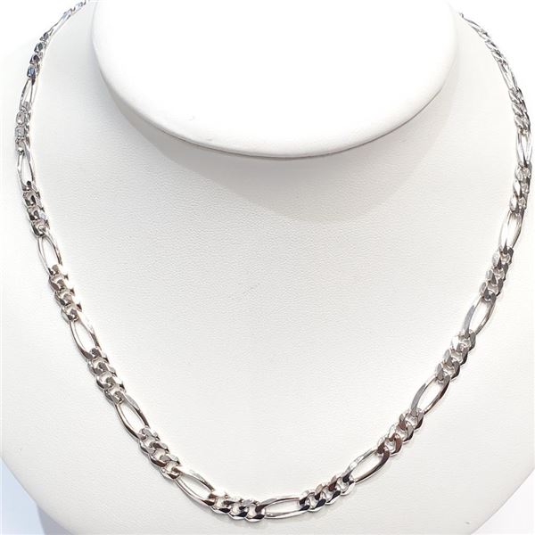 Silver 18" Rhodium Plated Necklace (~Size 0) (~length 0 inches) (~weight 22.6g), Suggested Retail Va
