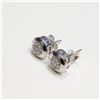 Image 2 : Silver 16 Diamonds(0.2ct) Earrings (~Size 0) (~length 0 inches), Suggested Retail Value $200