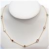 Image 1 : Silver Gold Plated Genuine Multistone Necklace (~Size 0) (~length 0 inches), Suggested Retail Value 