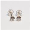 Image 1 : 14K Yellow Gold Cubic Zirconia Earrings (~Size 0) (~length 0 inches), Suggested Retail Value $150