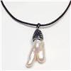 Image 1 : Silver Freeform Fresh Water Pearl & Crystal Necklace (~Size 0) (~length 0 inches), Suggested Retail 