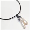 Image 3 : Silver Freeform Fresh Water Pearl & Crystal Necklace (~Size 0) (~length 0 inches), Suggested Retail 
