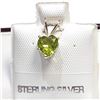 Image 1 : Silver Peridot(0.7ct) Pendant (~Size 0) (~length 0 inches), Suggested Retail Value $40