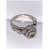 Image 3 : Ladies 14K Whote Gold Natural Diamond .96 Carat Cluster ring with Certificate Value $9,500.00