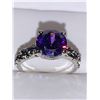 Image 1 : Brilliant Cut Amethyst 1.0 Carat Solitaire ring size 7