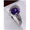 Image 2 : Brilliant Cut Amethyst 1.0 Carat Solitaire ring size 7