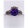 Image 3 : Brilliant Cut Amethyst 1.0 Carat Solitaire ring size 7