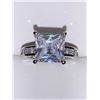 Image 2 : Ladies 1.0 Carat Princess Cut Solitaire Bezel Style Ring size 7