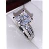 Image 3 : Ladies 1.0 Carat Princess Cut Solitaire Bezel Style Ring size 7