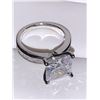 Image 4 : Ladies 1.0 Carat Princess Cut Solitaire Bezel Style Ring size 7