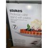 Image 2 : Stokes Charlotte Pedestal Cake Stand with 6 Plates