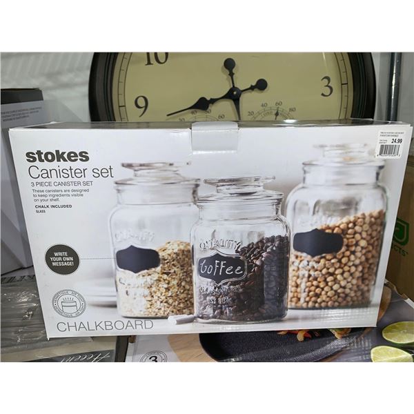 Stokes Canister Set 3pc Canister Set