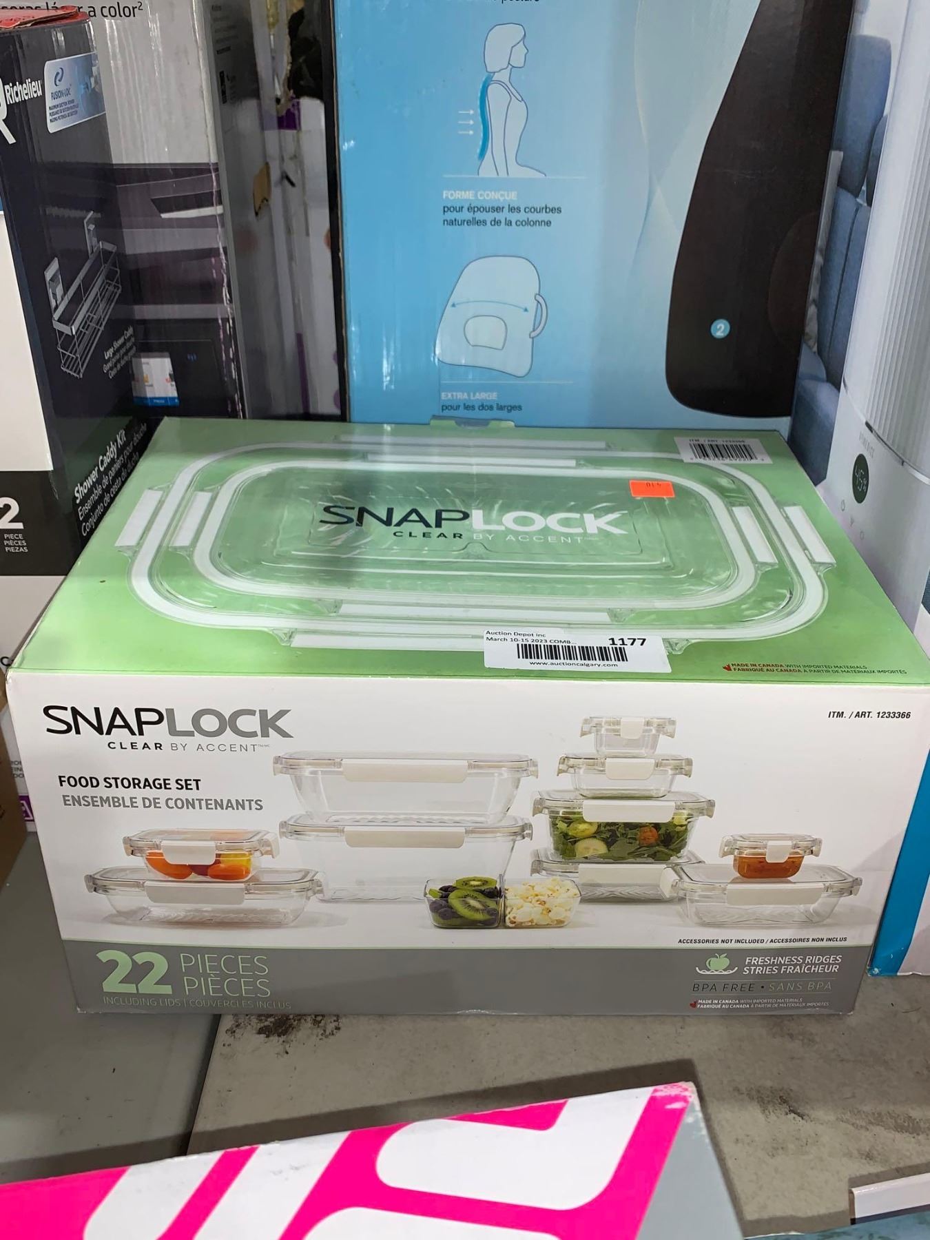 SnapLock Food Storage Set 22 Pieces including lids