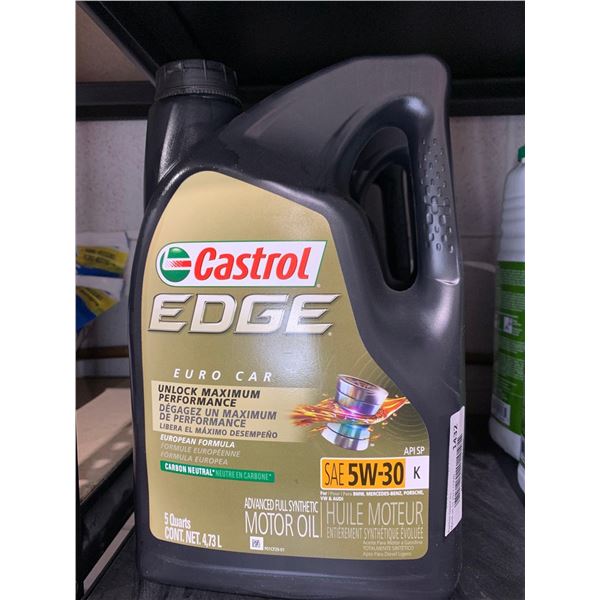 Castrol Edge Euro Guard European Formula SAE 5W-30 Motor Oil 5 4.73L