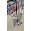 Image 3 : Black 4 Sided Spinning Rack on Wheels      * OFFSITE ITEM