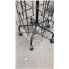 Image 4 : Black 4 Sided Spinning Rack on Wheels      * OFFSITE ITEM