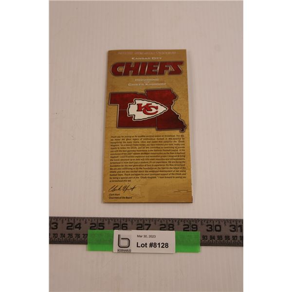 Kansas City Chiefs 2008 Season Tickets Book