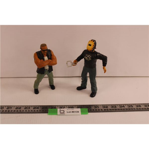 (2) Orange County Choppers Figurines