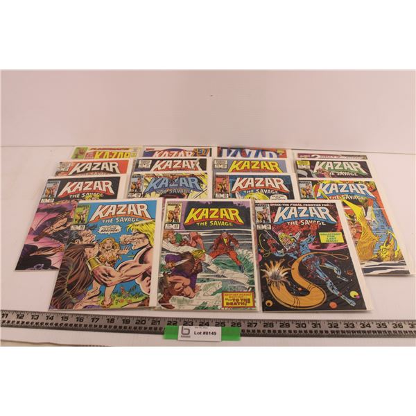 (15) Assorted Marvels 'Kazar' Comics (75-100 Cents)